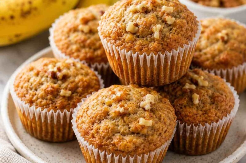Dietetic Banana Nut Muffins