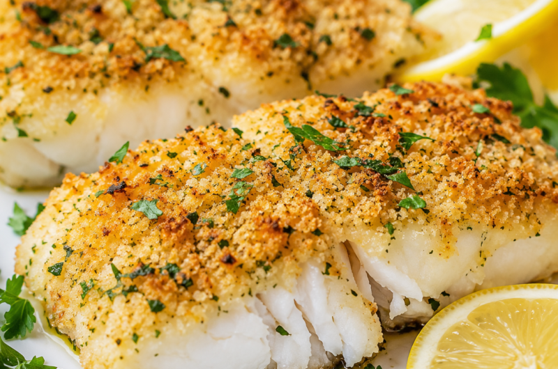 Baked cod with panko recipe