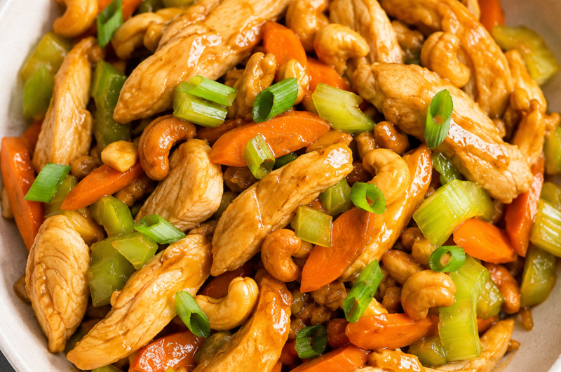 Chicken Honey Nut Stir Fry