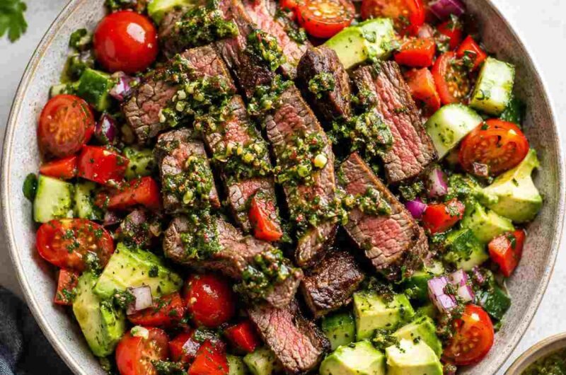 Chopped Chimichurri Steak Salad