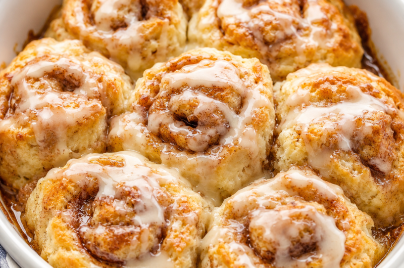 Cinnamon Roll Butter Swim Biscuits