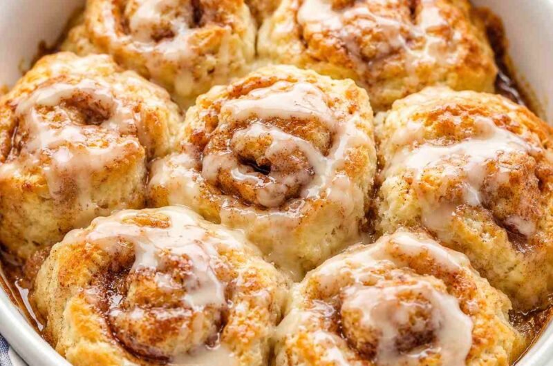 Cinnamon Roll Butter Swim Biscuits