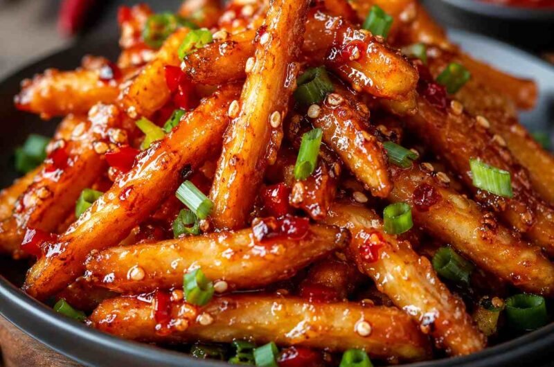 Crispy Honey Chilli Potatoes