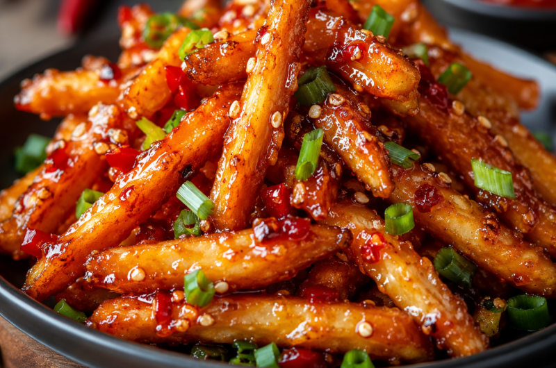 Crispy Honey Chilli Potatoes