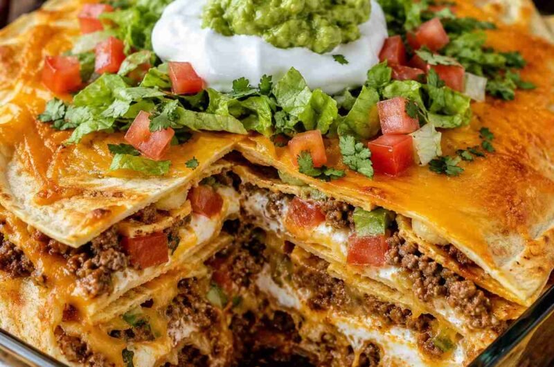 Crunchwrap Casserole