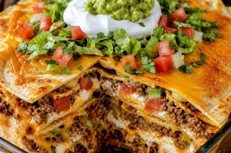Crunchwrap Casserole