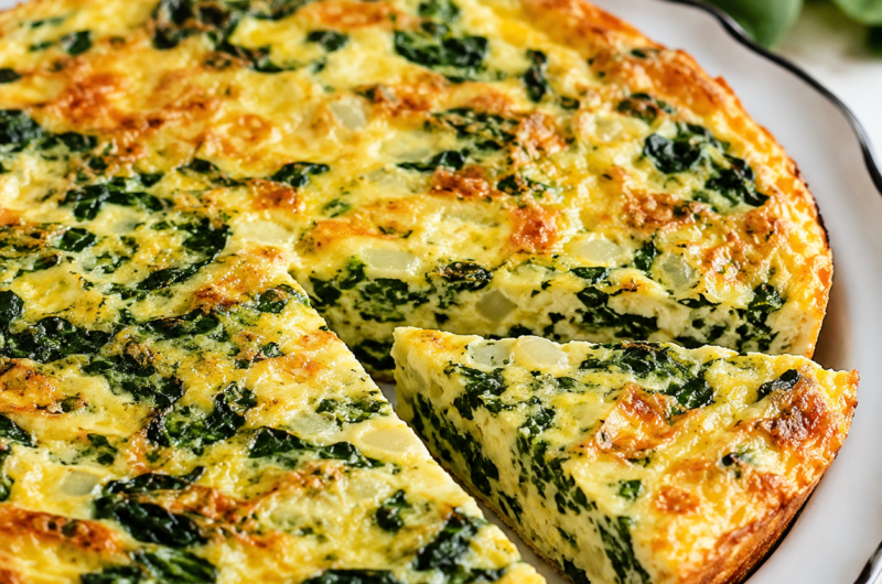 Crustless Spinach Quiche