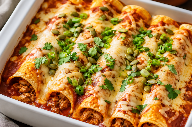 Healthier Turkey Enchiladas