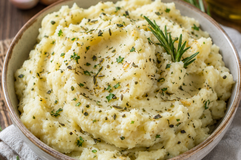Italian Mashed Potatoes with Herbs