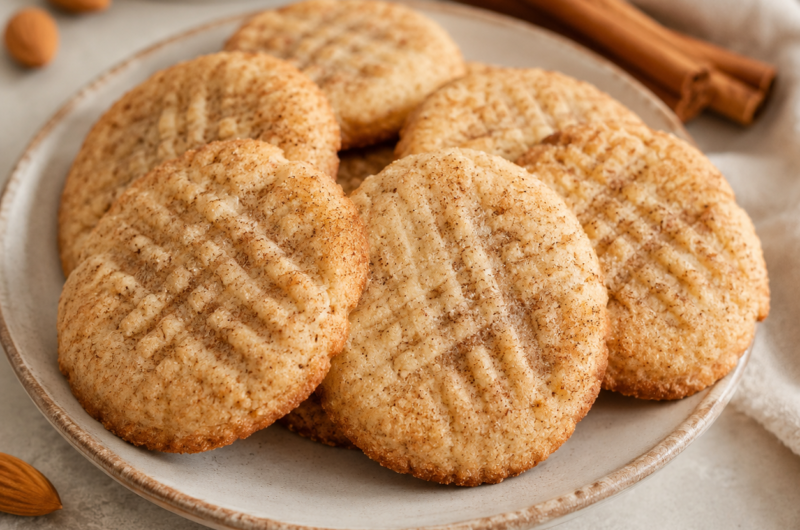Low-Carb Almond Cinnamon Butter Cookies