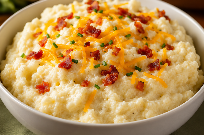 Mashed Cauliflower with Sour Cream