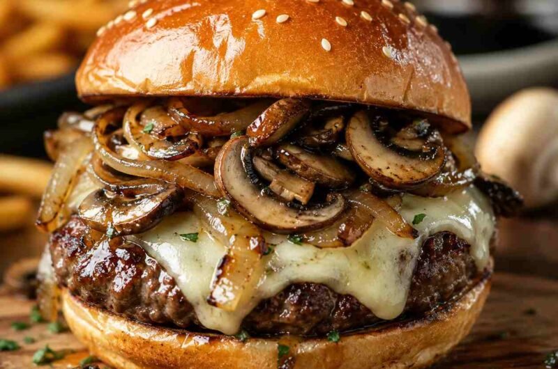 Mushroom Swiss Burger