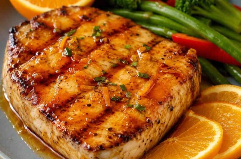 Orange Glazed Swordfish
