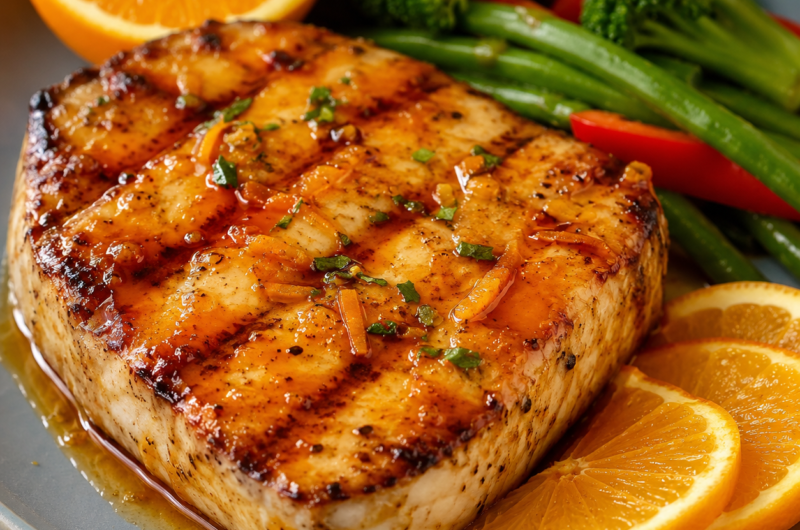 Orange Glazed Swordfish