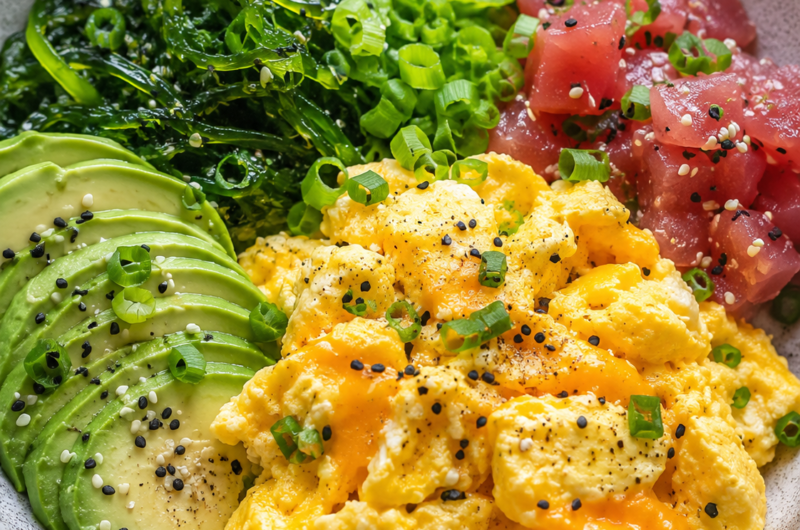 Poke Scrambled Eggs