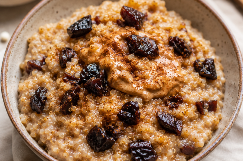 Quinoa Prune Breakfast Porridge