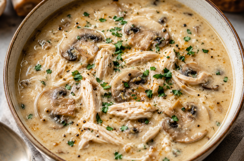 Rotisserie Chicken Mushroom Soup