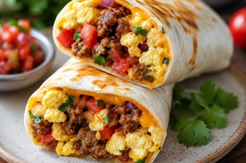 Southwest Breakfast Burritos