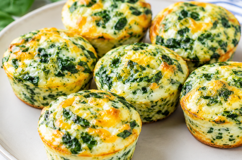 Spinach Egg White Muffins