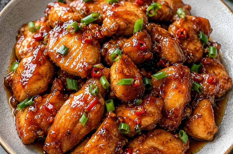 Sweet, Sticky, and Spicy Chicken