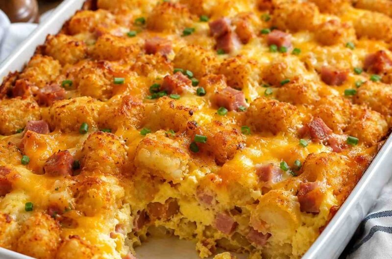 Tater Tot Breakfast Casserole