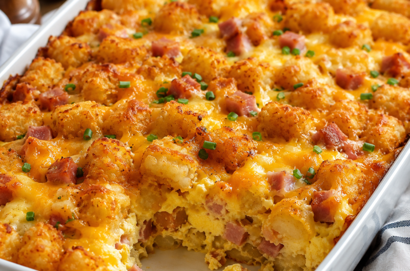 Tater Tot Breakfast Casserole