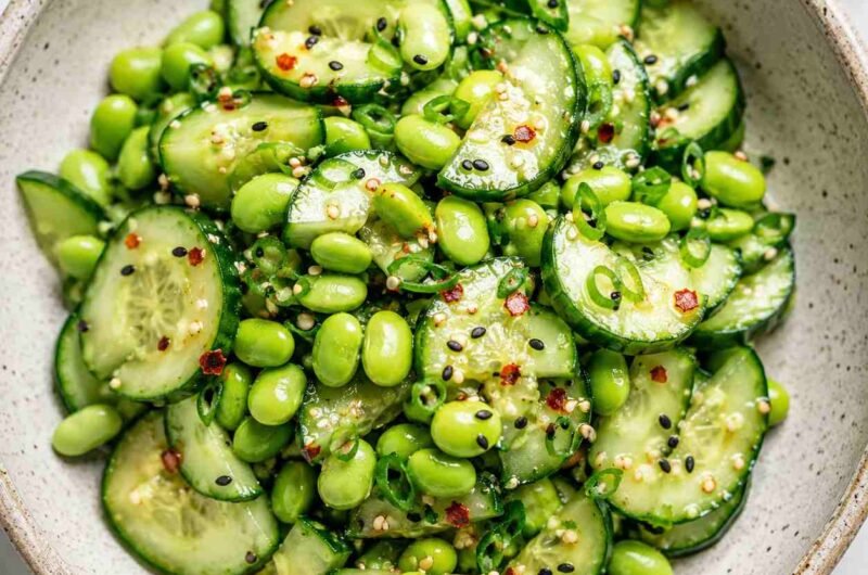 Crunchy Cucumber and Edamame Salad