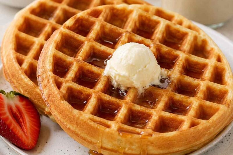 Easy Malted Waffles