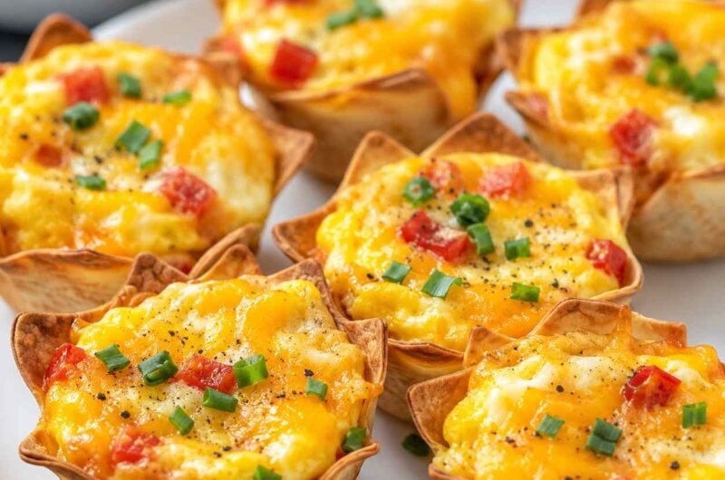 Egg and Cheese Tortilla Cups