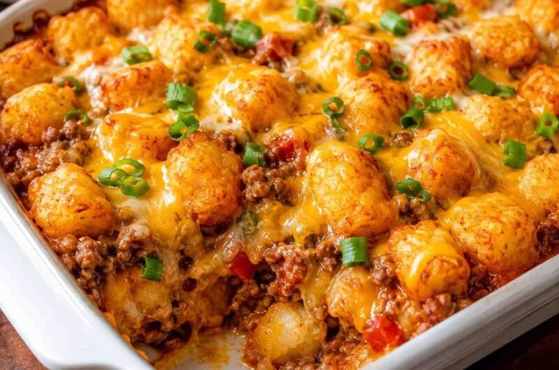 Fiesta Tater Tot Casserole