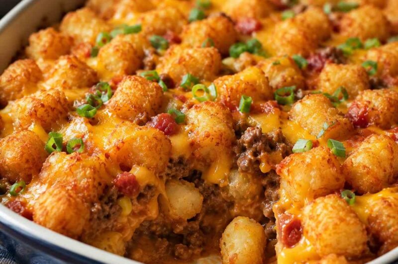 Fiesta Tater Tot Casserole
