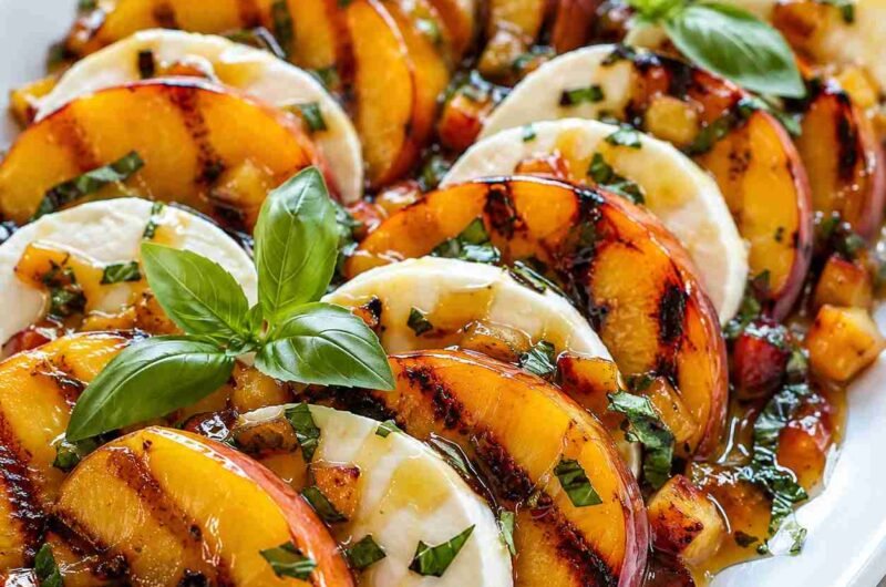 Grilled Peach and Mozzarella Salad