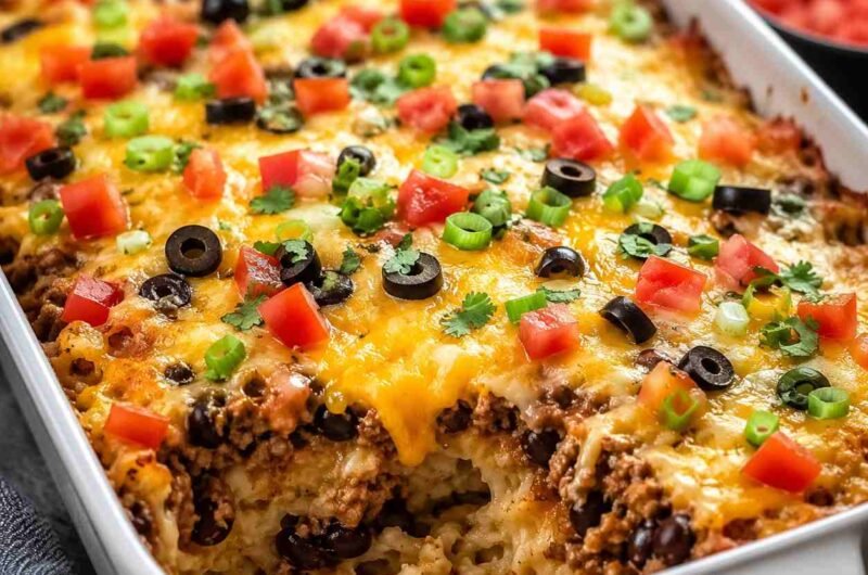 Hash Brown Taco Casserole