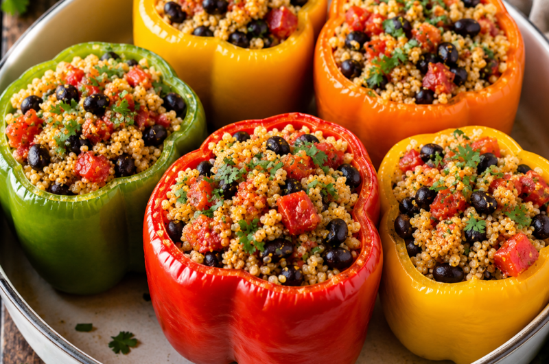 Millet-Stuffed Peppers