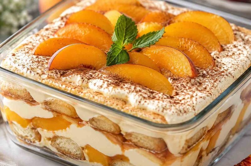 Peach Tiramisu