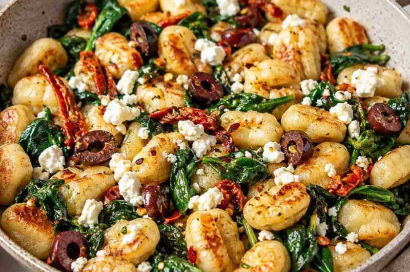 Skillet Gnocchi With Spinach and Feta
