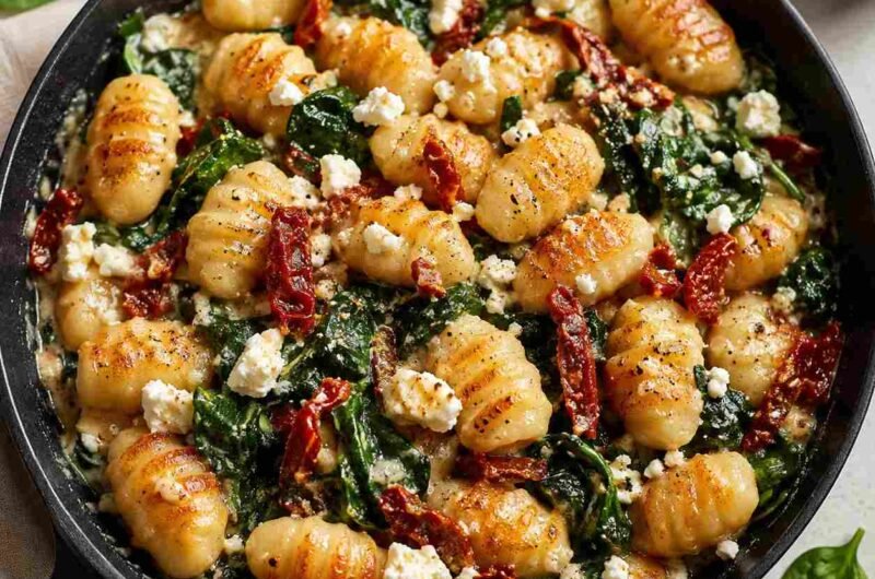 Skillet Gnocchi With Spinach and Feta