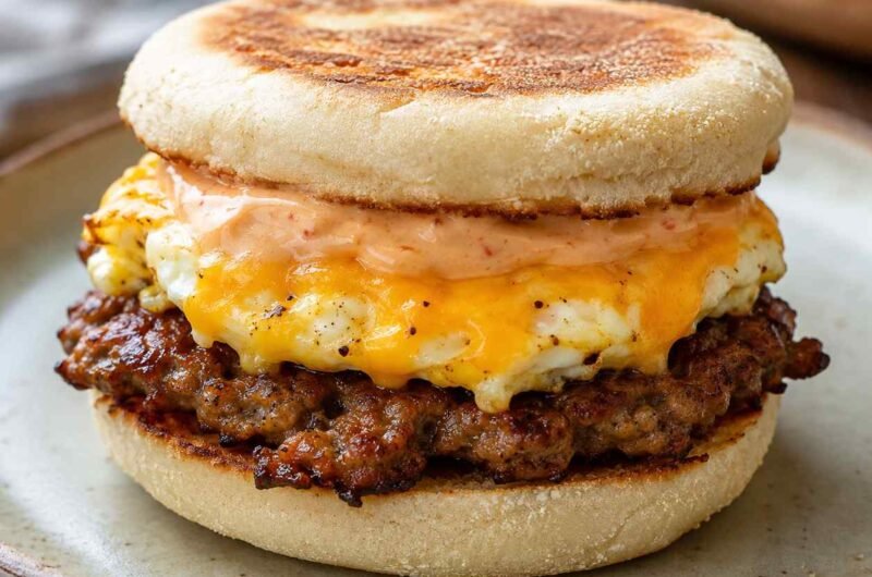 Smashed Breakfast Burger