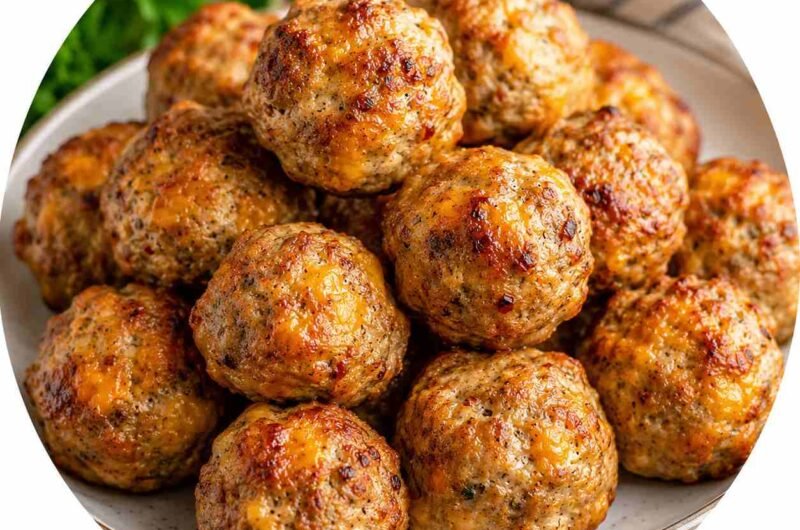 Spicy Sausage Balls without Bisquick