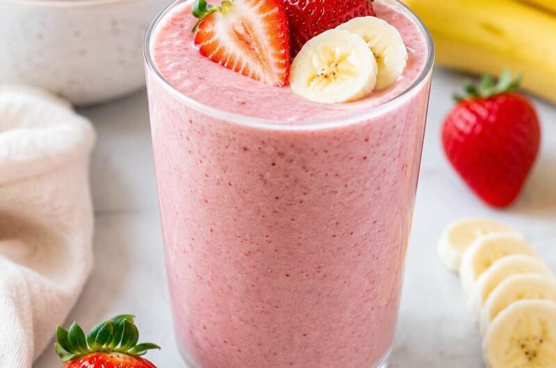 Strawberry Banana Protein Smoothie