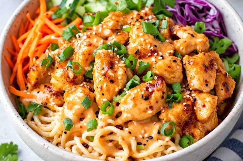 Bang Bang Chicken Noodle Bowls