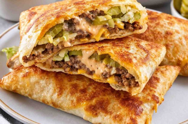 Crispy Big Mac Tortilla Pockets