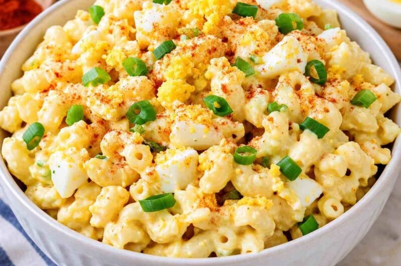 Deviled Egg Macaroni Salad