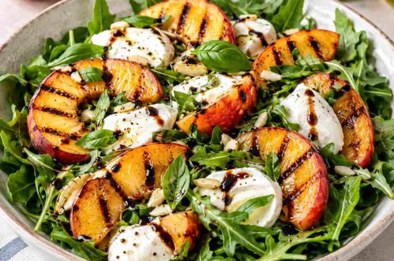 Grilled Peach and Mozzarella Salad