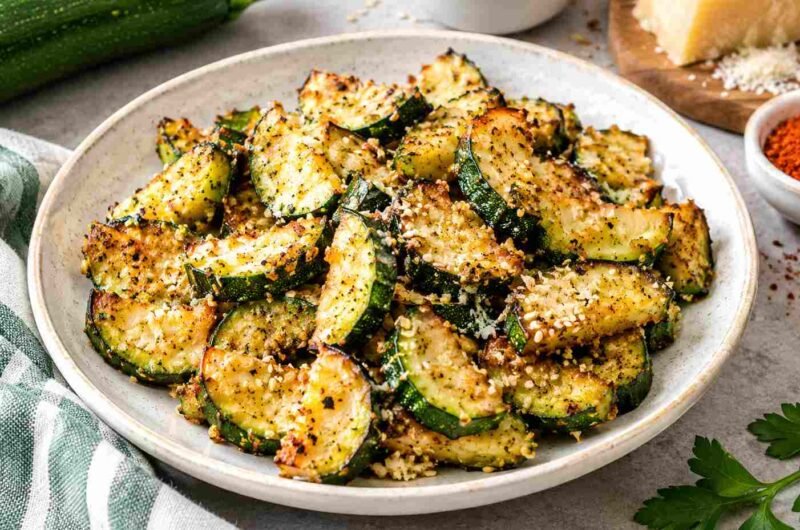 Sesame Parmesan Zucchini